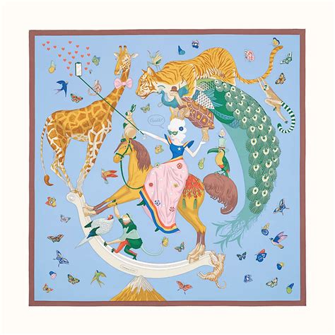 hermes story scarf